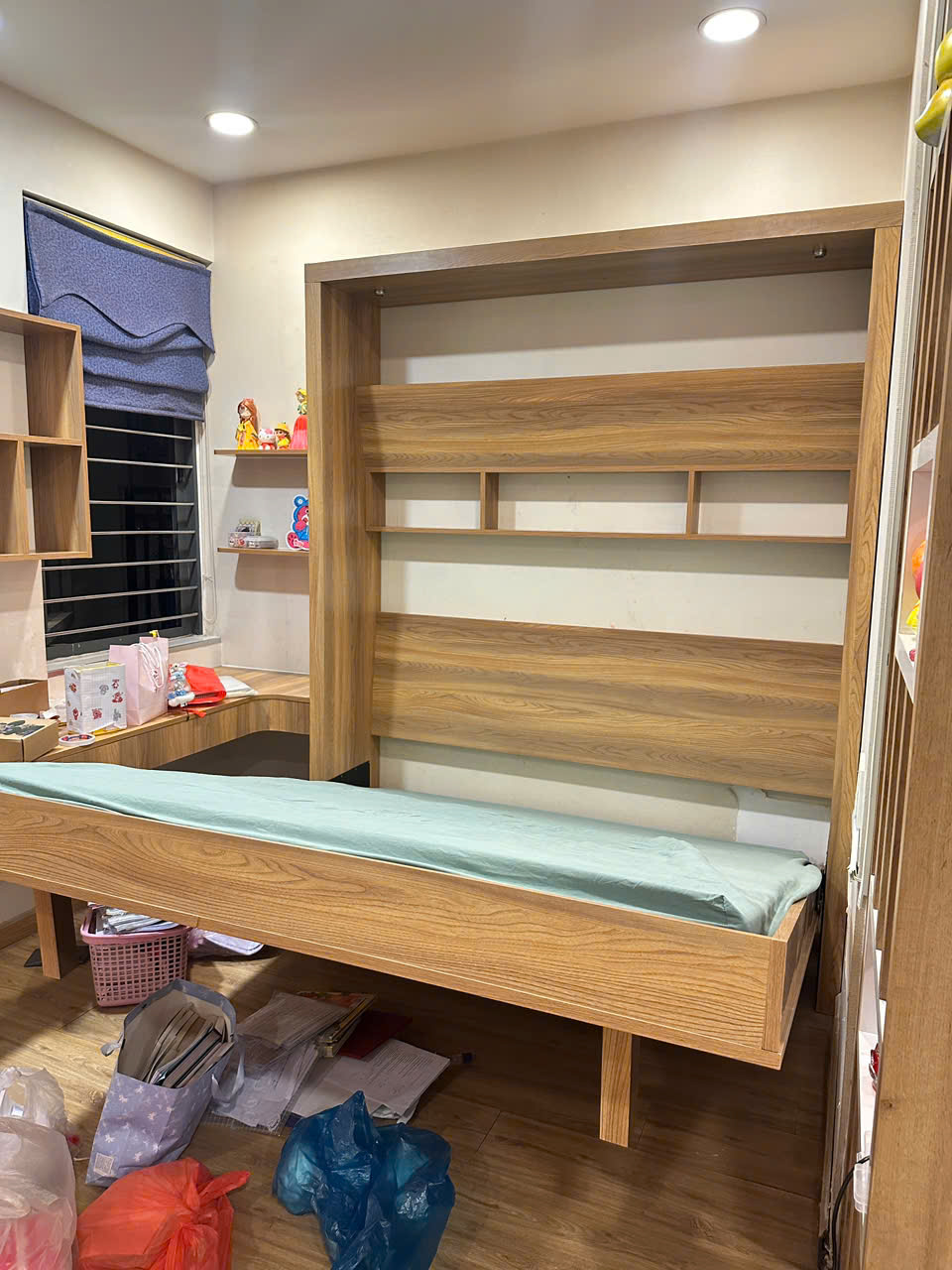 Giường nâng hạ Murphy Bed - Xưởng Mộc Anh Năm thi công